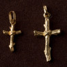 Bijou Croix Cep de vigne-Or 18k, pendentifs or 18 k  or jaune