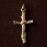 Bijou Croix Cep de vigne-Or 18k, pendentifs or 18 k  or jaune