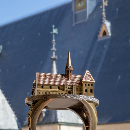 Bijou Bague en bronze des Hospices de Beaune, sculptures bronze  bronze
