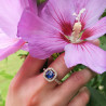 Bijou Bague Saphir bleu et Diamants, bagues or 18 k diamant, saphir blanc, bleu
