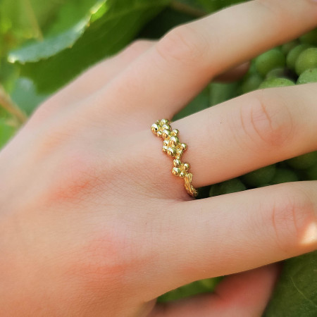 Bijou La Vigne-Bague Cépage-Or 18k, bagues or 18 k  or jaune