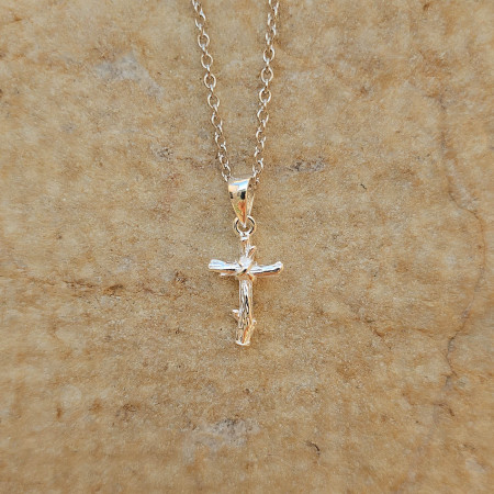 Bijou Croix Cep de vigne-Argent, pendentifs argent  argent