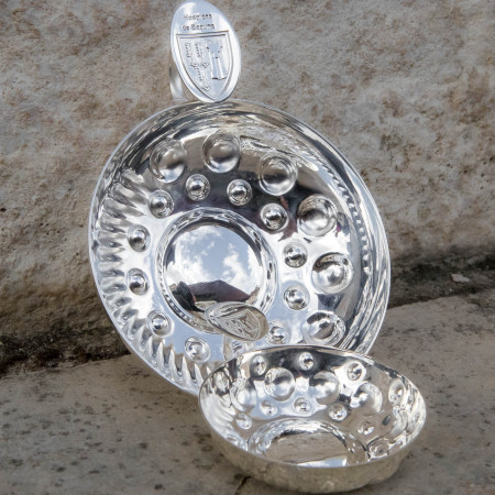 Bijou Tastevin des Hospices de Beaune-Argent massif, tastevins argent  argent