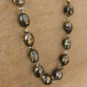 Bijou Collier Perles de Tahiti baroques, colliers argent perle noir