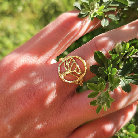 Bijou La Vigne-Bague Cépage-Or 18k, bagues or 18 k  or jaune