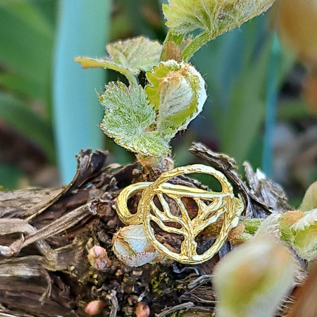 Bijou La Vigne-Bague Cépage-Or 18k, bagues or 18 k  or jaune