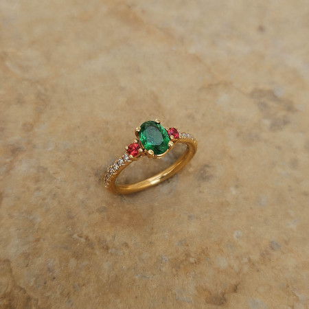 Bijou Bague Tsavorite,Spessartites et Diamants, bagues or 18 k diamant, spessartite, tsavorite blanc, orange, vert