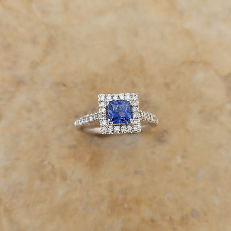 Bijou Bague Saphir bleu et Diamants, bagues or 18 k diamant, saphir blanc, bleu