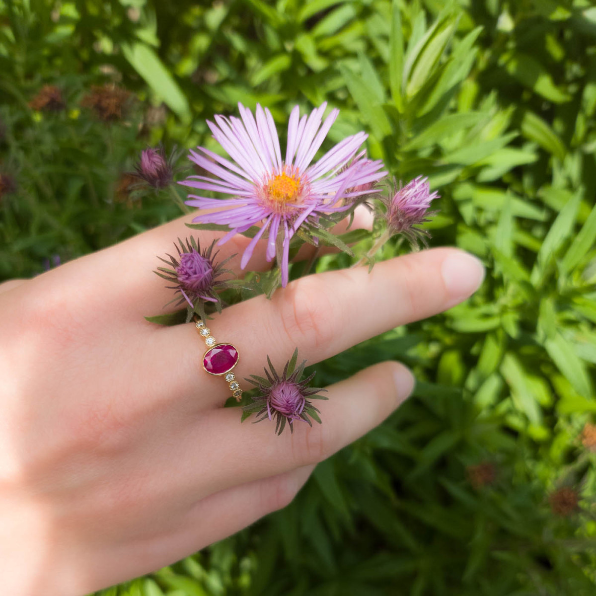 Bijou Bague Rubis et Diamants, bagues or 18 k diamant, rubis blanc, rouge
