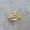 Bague Cépage en or jaune 18k sertie de diamants